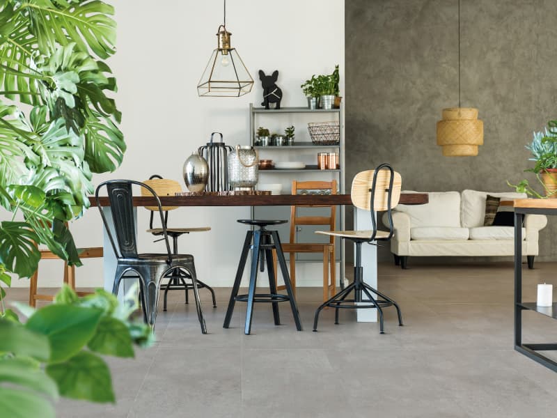 Estudio con estilo industrial y natural