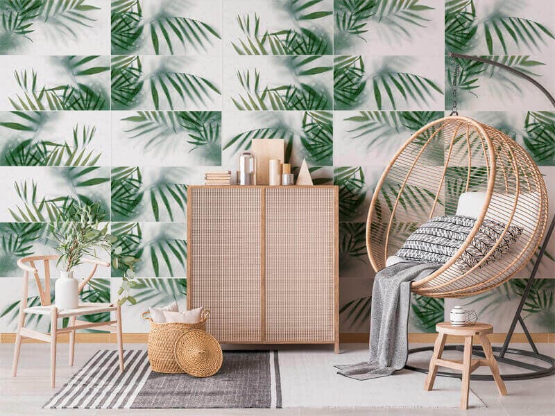 Sala con base decorada Kentia