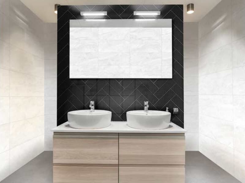 Baño elegante para dos