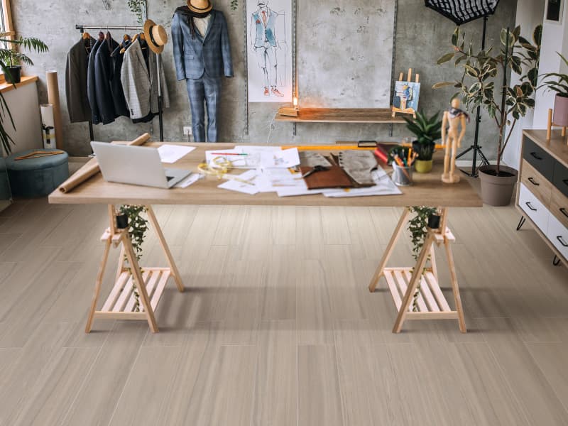 Estudio con estilo industrial