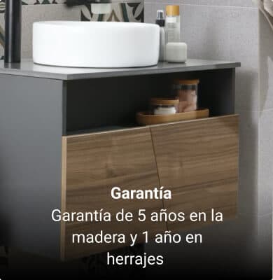 Garantía en mueble baño por 5 años