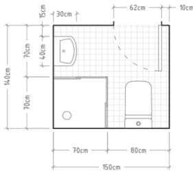 Planos de propuesta baño remodelado