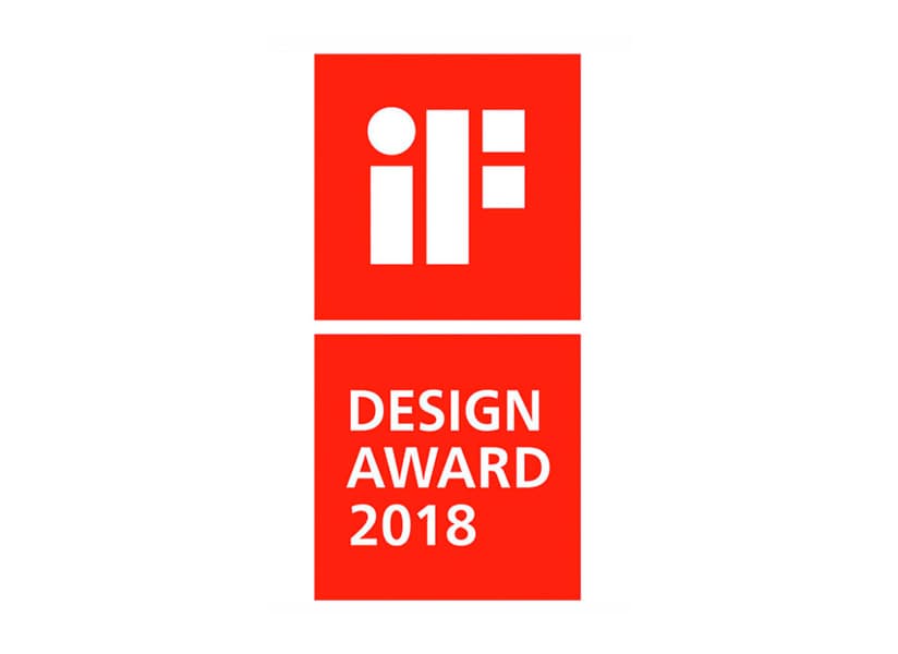 Sello premio iF design award 2018
